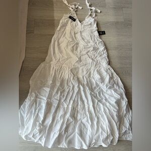 Express white maxi dress